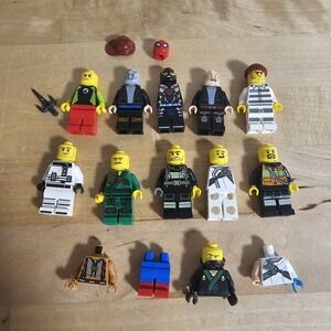 Lego Minifigure And Parts Lot Mixed Sets & Types Marvel Ninjago Read Description